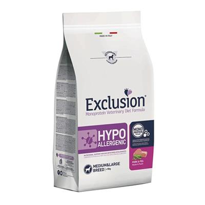 Exclusion Diet Hypoallergenic Medium&Large Breed Maiale e Piselli