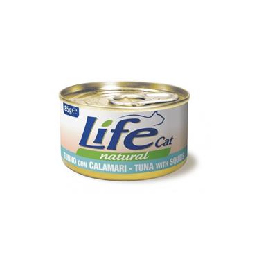 Life Cat Natural Tonno con Calamari 85 g