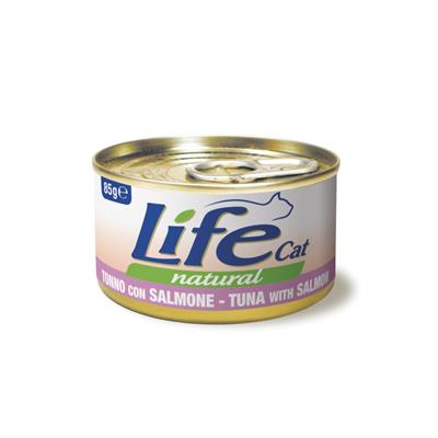 Life Cat Natural Tonno con Salmone 85 g