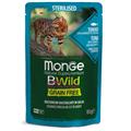 Monge BWild Cat Sterilised Bocconcini Tonno,Gamberetti e Ortaggi 85g