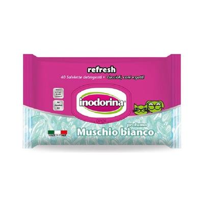Salviette Inodorina 40 pz Muschio Bianco