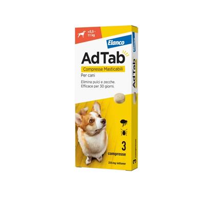 Elanco AdTab 3 Compresse Masticabili Cani 5,5 - 11 kg