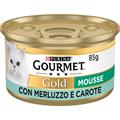 Gourmet Gold Mousse con Merluzzo e Carote 85 g