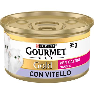 Gourmet Gold Mousse per Gattini con Vitello 85 g