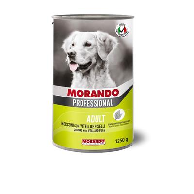 Morando Professional Bocconi Dog Vitello e Piselli 1250 g
