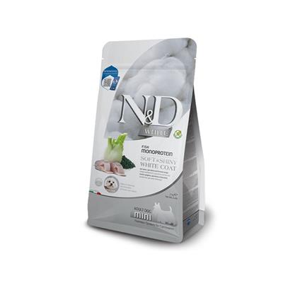 Farmina N&D White Dog Adult Mini Spigola, Spirulina e Finocchio 2 kg