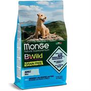 Monge BWild Grain Free Mini Adult Acciughe, Patate e Piselli 2,5 kg