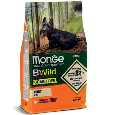 Monge BWild Grain Free Mini Adult Anatra e Patate 2,5 kg