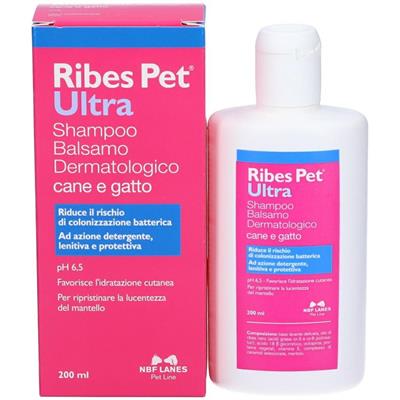 Ribes Pet Ultra - Shampoo e Balsamo Dermatologico Cani e Gatti 200ml