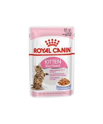 Royal Canin Cat Health Nutrition Wet Kitten Sterilised Jelly 85 g