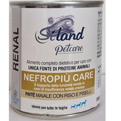 Siland Dog Renal Nefropiù Care Patè Maiale, Riso e Pisello 300 g