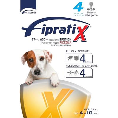 Fipratix per Cani di Taglia Piccola da 4 a 10 kg 4 Pipette