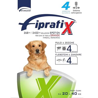 Fipratix per Cani di Taglia Grande da 20 a 40 kg 4 Pipette