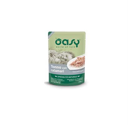 Oasy Buste Gatto Specialità Naturale Tonno con Calamari 70 g