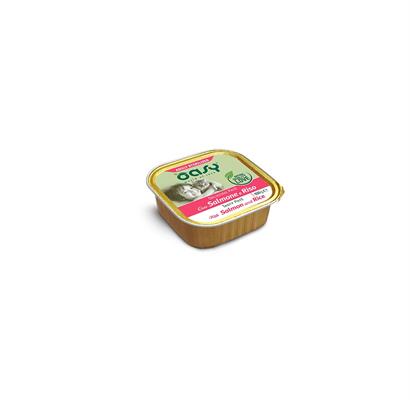 Oasy Umido Gatto Delizioso Patè Sterilized con Salmone e Riso 100 g