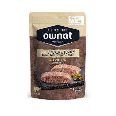 Ownat Wet Line Cat Sterilized Chicken & Turkey 85 g