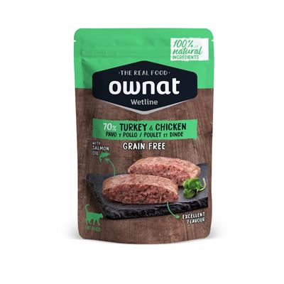 Ownat Wet Line Cat Turkey & Chicken 85 g