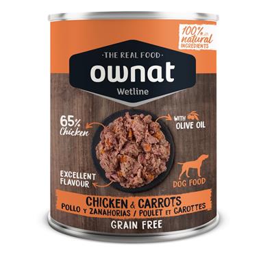 Ownat Wet Line Dog Chicken with Carrots 400 g