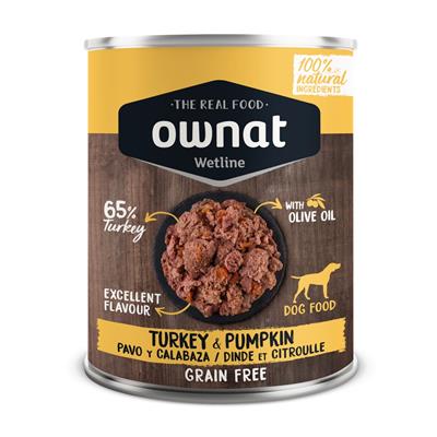 Ownat Wet Line Dog Turkey with Pumpkin 400 g