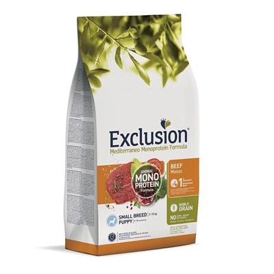 Exclusion Mediterraneo Small Breed Puppy Manzo 500 g