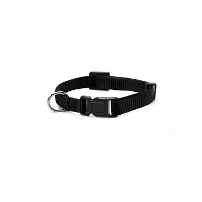 Collare Basic Record Nylon con Clip L 2,5x48-63cm Nero