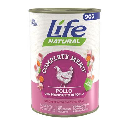 Life Dog Nutrition Plus con Pollo e Prosciutto di Pollo 400 g