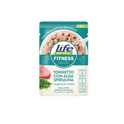 Life Cat Natural Buste Fitness con Tonnetto e Alga Spirulina 70 g