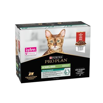 Purina Pro Plan Sterilised Busta Sterilised Adult Manzo 10x85 g