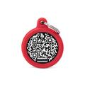 Medaglietta Hushtag PLUS QR Code Cerchio Rosso