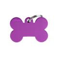 Medaglietta Basic Osso Piccolo 3x1,9cm Alluminio Viola