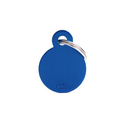 Medaglietta Basic Cerchio Piccolo 2,1x2,8cm Alluminio Blu