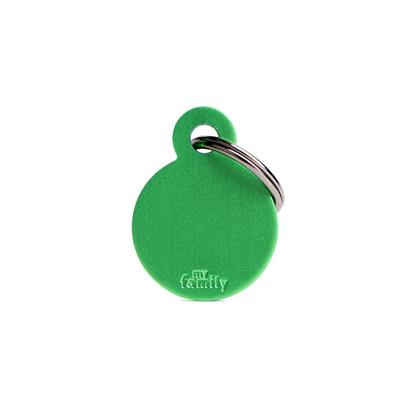 Medaglietta Basic Cerchio Piccolo 2,1x2,8cm Alluminio Verde