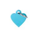 Medaglietta Basic Cuore Piccolo 2,8x2,5cm Alluminio Celeste