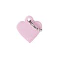 Medaglietta Basic Cuore Piccolo 2,8x2,5cm Alluminio Rosa