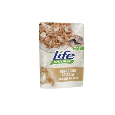 Life Cat Natural Buste Tonno con Spigola 70 g