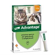 Advantage per Cani e Gattifino a 4 kg 4 Pipette