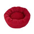 Ciambella Pelliccetta Con Cuscino Ø 50x15 cm Rosso