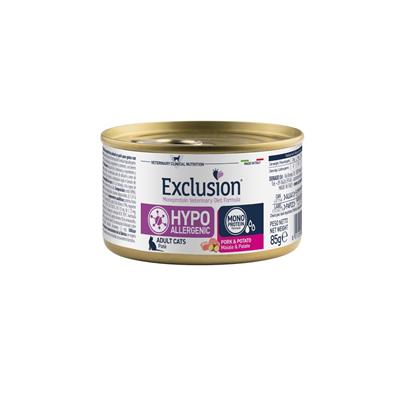 Exclusion Hypoallergenic Wet Cat Adult Maiale e Riso 85 g