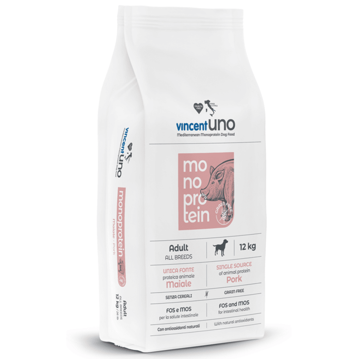 Vincent Uno Monoproteico Adult Grain Free al Maiale