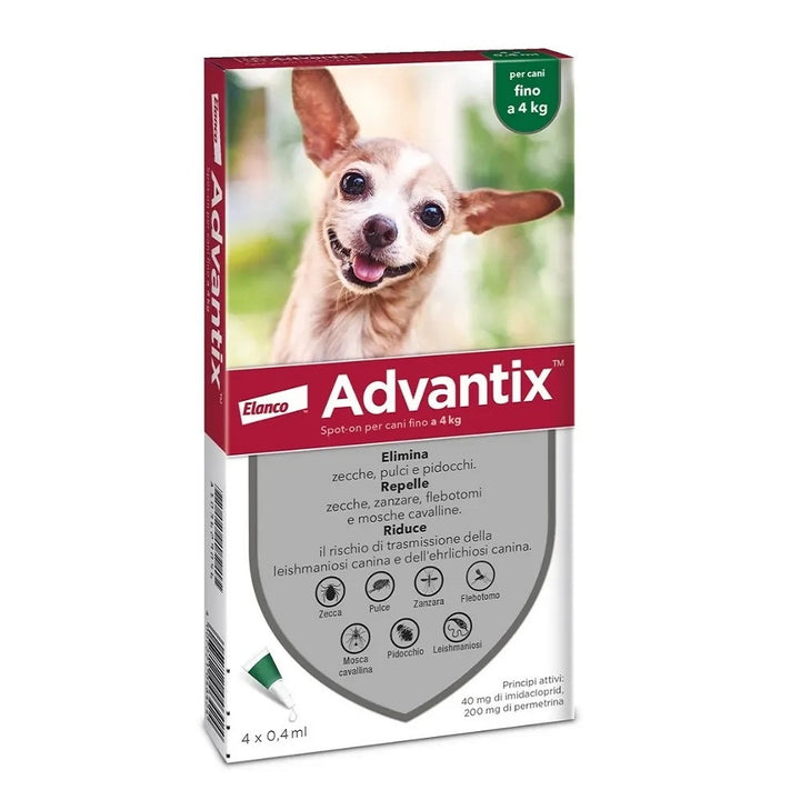 Advantix 1 Spot-On per Canifino a 4 kg