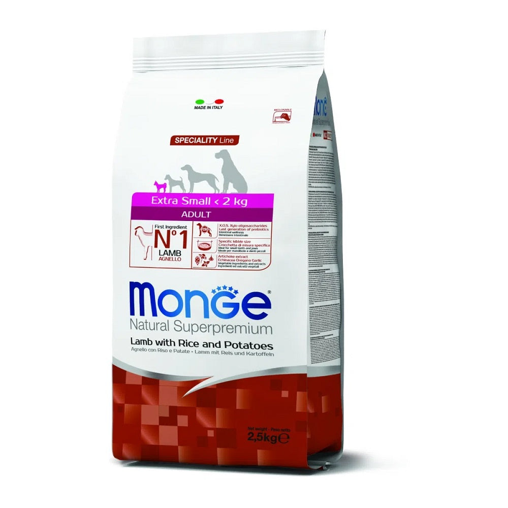 monge-superpremium-cane-extra-small-adult-agnello-riso-patate