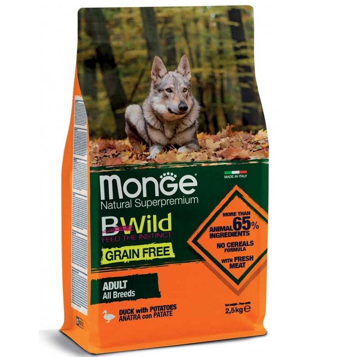 Monge BWild Grain Free Adult AllBreed Anatra e Patate