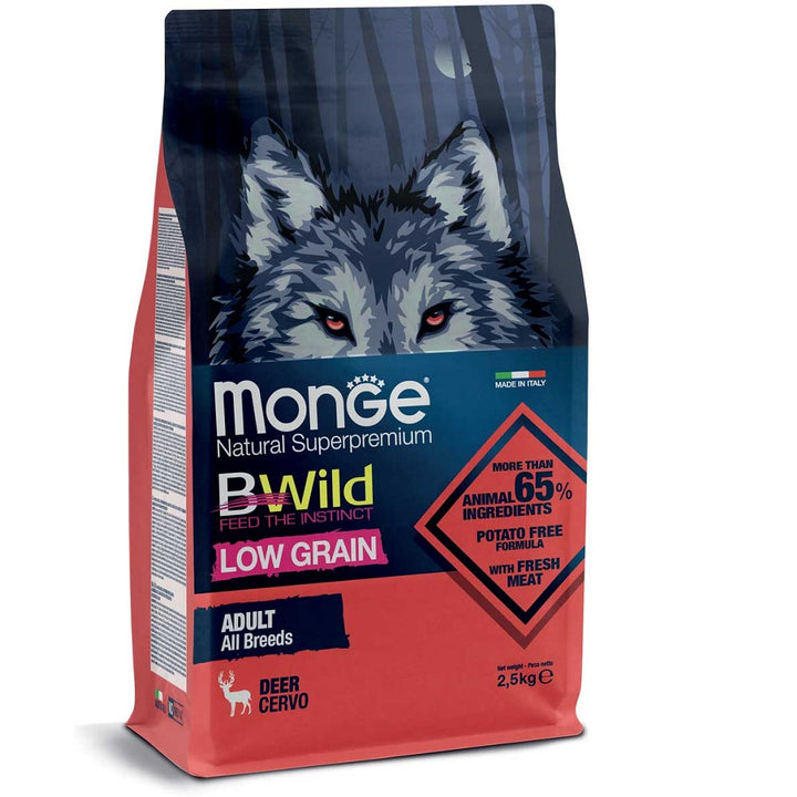 Monge BWild Low Grain Adult AllBreed Cervo