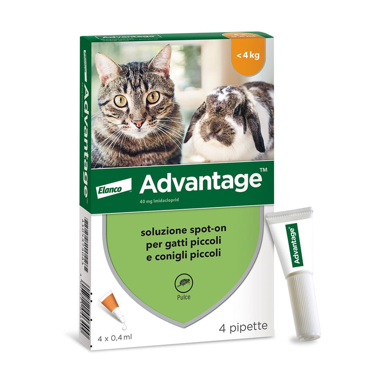 Advantage per Cani e Gattifi no a 4 kg 4 Pipette